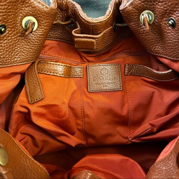 Cole Haan Village Weave Cognac Brown Hobo Bag - Picture 10 of 16